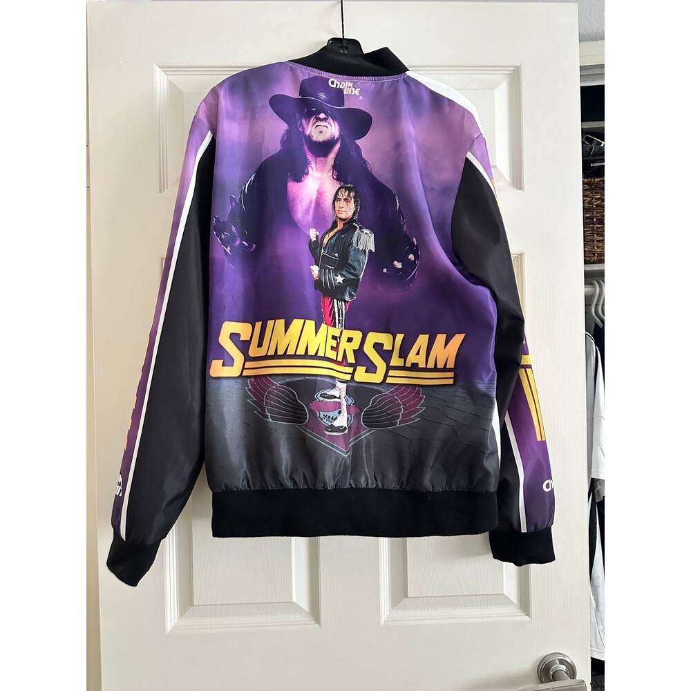 WWF SummerSlam 1997 WWE Bret Hart Undertaker Jacket varsity style Size L Large